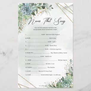 Feuillage vert succulents or Nom That Song