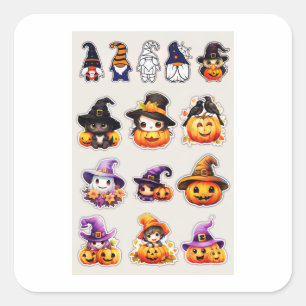 Feuille autocollants Halloween
