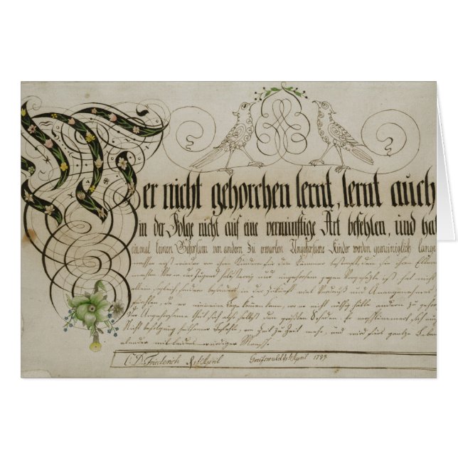 Feuille d'album, 1789 (Devant horizontal)