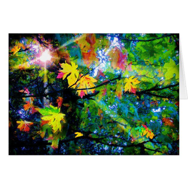 Feuille d'automne (Devant horizontal)