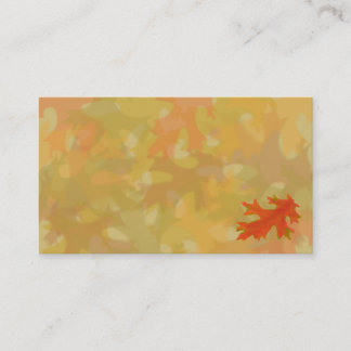 Feuille d'automne, cartes de visite