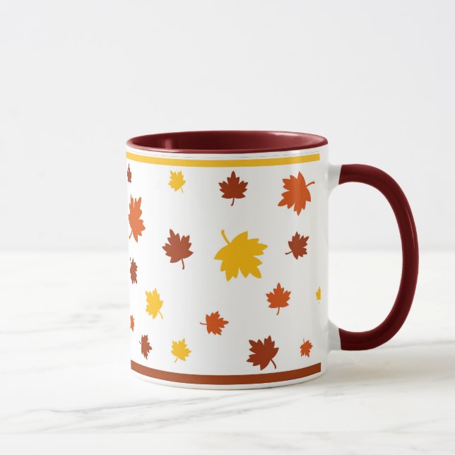 Feuille d'automne - tasse (Droite)
