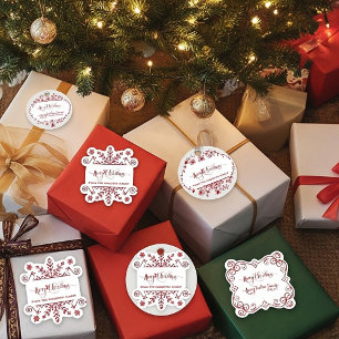 Feuille de 25 2"X2" étiquette cadeau personnalisée