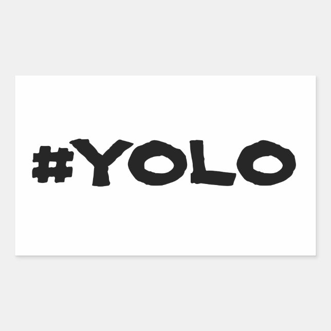 FEUILLE DE 4 - STICKERS YOLO (Devant)
