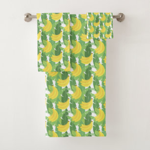 Feuille de banane et motif de fruit
