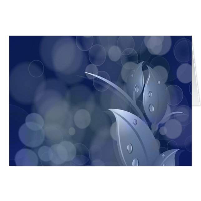 Feuille de Blue Bokeh (Devant horizontal)