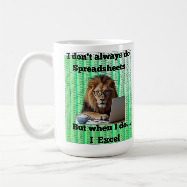 Feuille de calcul Lion Mug (Gauche)