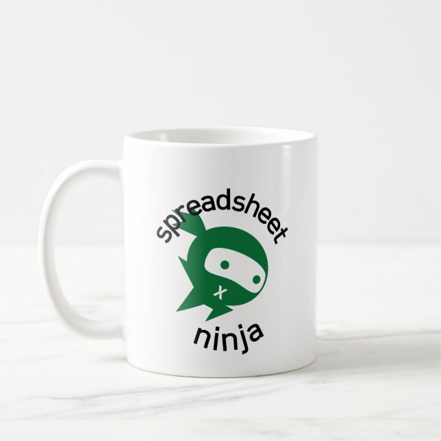 Feuille de calcul Ninja Café Mug (Gauche)