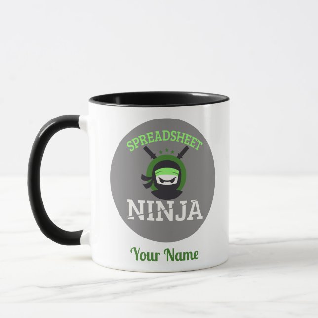 Feuille de calcul personnalisable Ninja Mug Travel (Gauche)