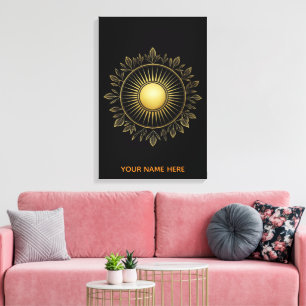 Feuille de feuillage solaire noble Art sur toile d