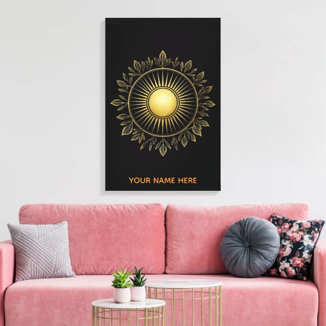 Feuille de feuillage solaire noble Art sur toile d (Insitu(Salon))