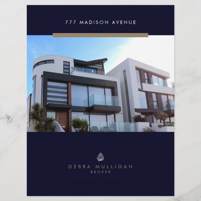 Feuille de fonction Immobilier Flyer personnalisé  (Devant)