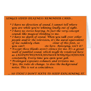 Feuille de huche à simple face de surdité