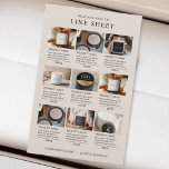 Feuille de ligne de produits Beige minimaliste mod<br><div class="desc">Présentez vos offres grâce à notre feuille de produits magnifiquement conçue. Ce modèle dispose d'une disposition propre et moderne avec espace pour les images et les descriptions de produits, ce qui permet aux clients de voir votre gamme en un coup d'oeil. Parfait pour inclure dans les colis de commande comme...</div>