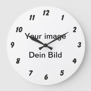 Feuille de nombre pour horloge