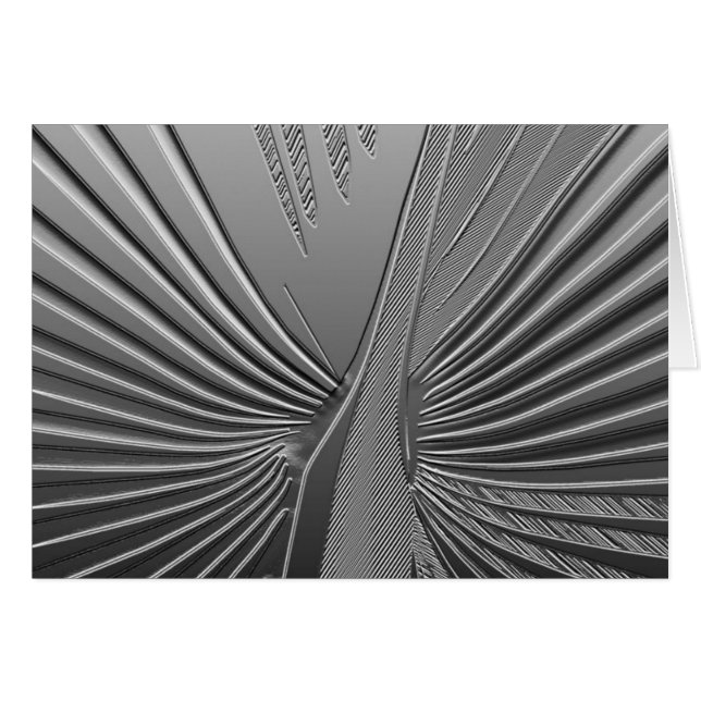 Feuille de palme chromé Art déco (Devant horizontal)