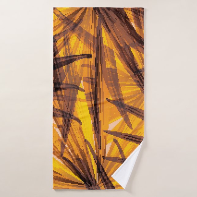 Feuille de palme tropicale motif (Serviette de bain)