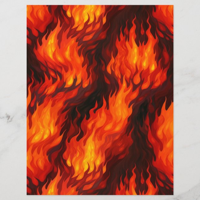 Feuille de papier à flamme (Devant)