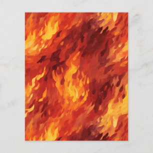 Feuille de papier à flamme de feu