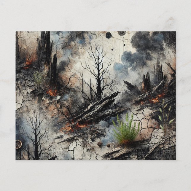 Feuille de papier abstrait artistique (Devant)