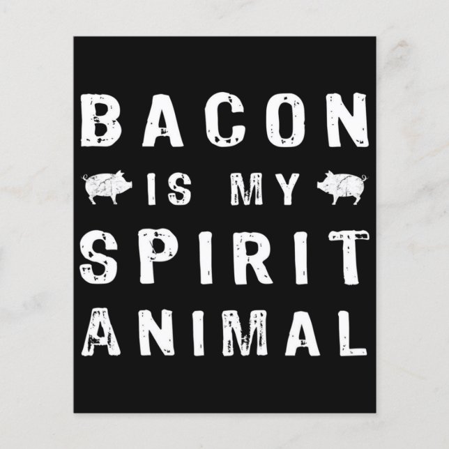 Feuille de papier | Aliments Œufs Bacon | Fête de  (Devant)