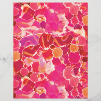 Feuille de papier aquarelle abstraite rose rouge c