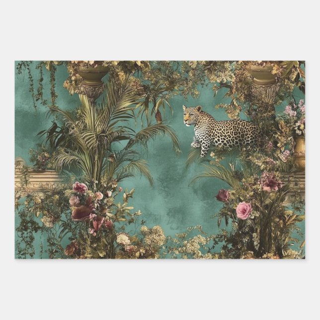 Feuille De Papier Cadeau #2 Scene Ornat Luxuriante Liège (Devant 3)