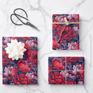 Feuille De Papier Cadeau #39 Motif floral