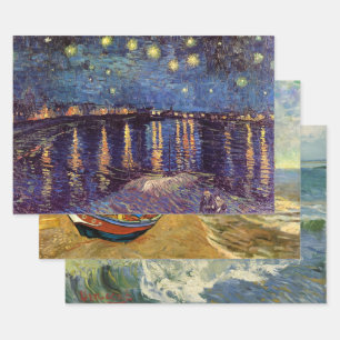 Feuille De Papier Cadeau 3 images de paysages marins différents par Vincent