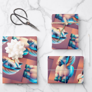 Feuille De Papier Cadeau 3D Spirit Pony 3