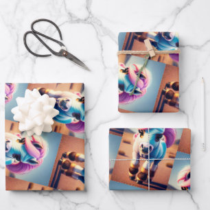 Feuille De Papier Cadeau 3D Spirit Pony 4