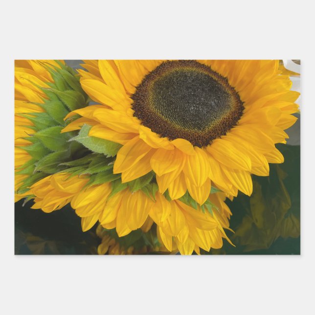 Feuille De Papier Cadeau 3rd Anniversary Sunflower (Devant)