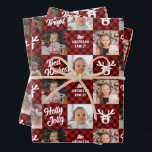 Feuille De Papier Cadeau 6 Petits-enfants photo Red Buffalo Plaid Christmas<br><div class="desc">Imprimez le nom de l'enfant sur ce papier d'emballage rouge pour ajouter une touche festive à tout cadeau de Noël que vous donnez.</div>