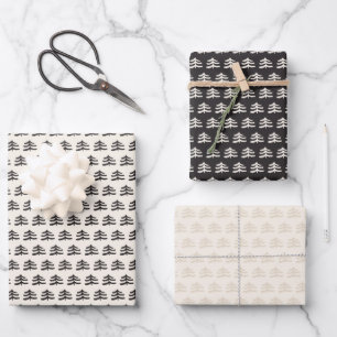 Feuille De Papier Cadeau À feuillage persistant simple