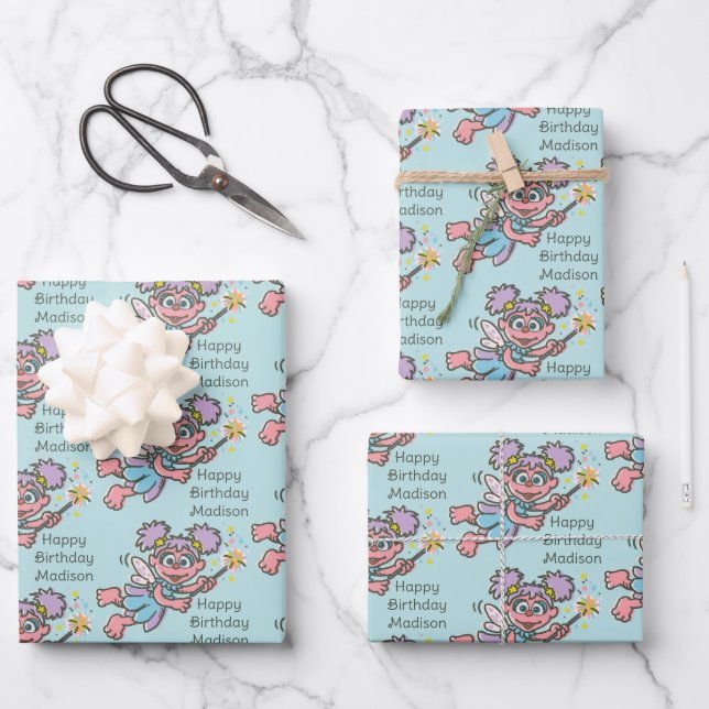 Feuille De Papier Cadeau Abby Cadabby Volante (Recto)