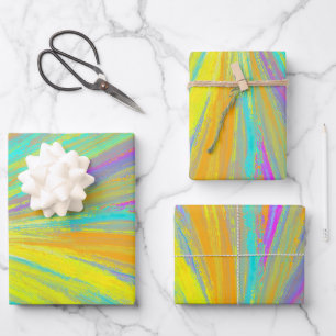 Feuille De Papier Cadeau Abstrait Tropical Summer Fun