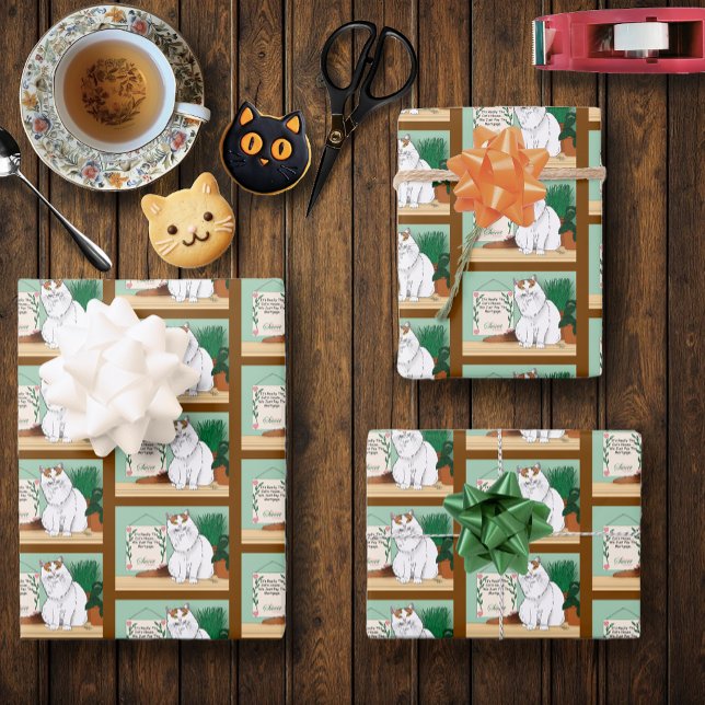 Feuille De Papier Cadeau Accueil Kitty Home (Créateur téléchargé)