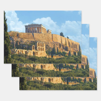 Feuille De Papier Cadeau Acropole