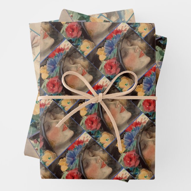 Feuille De Papier Cadeau Afternoon Tea - Harrison Fisher (En situation)