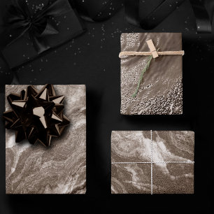 Feuille De Papier Cadeau Agate de mauve cristallisée Marbre rose Rose pou