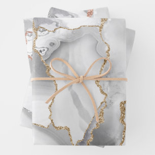 Feuille De Papier Cadeau agneau blanc