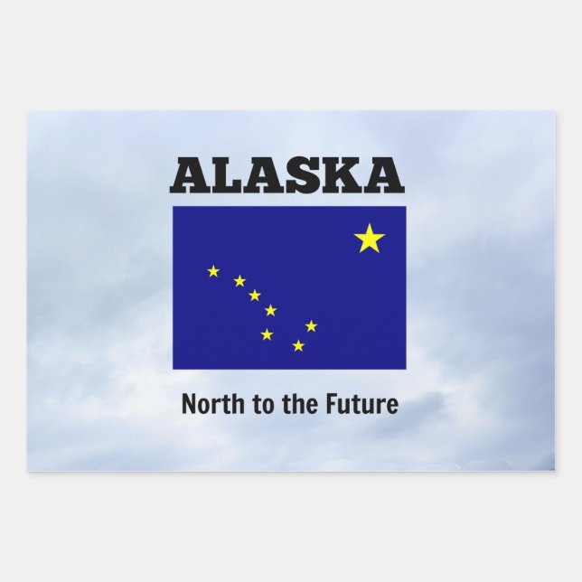 Feuille De Papier Cadeau Alaska, du nord au futur (Devant)