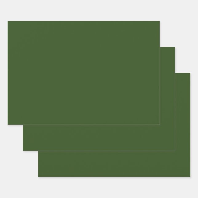 Feuille De Papier Cadeau   Algues (couleur solide)  (Lot)