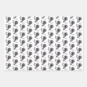 Feuille De Papier Cadeau Alien gris, la vérité est là