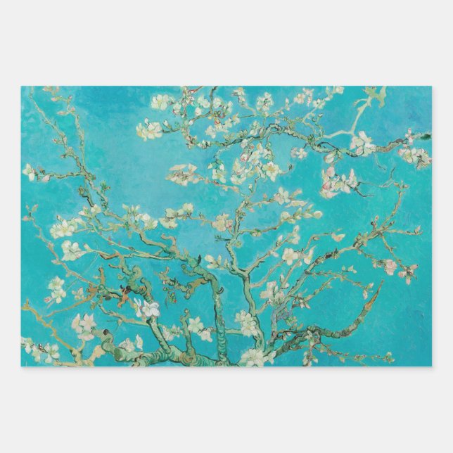 Feuille De Papier Cadeau Almond Blossom Van Gogh (Devant)