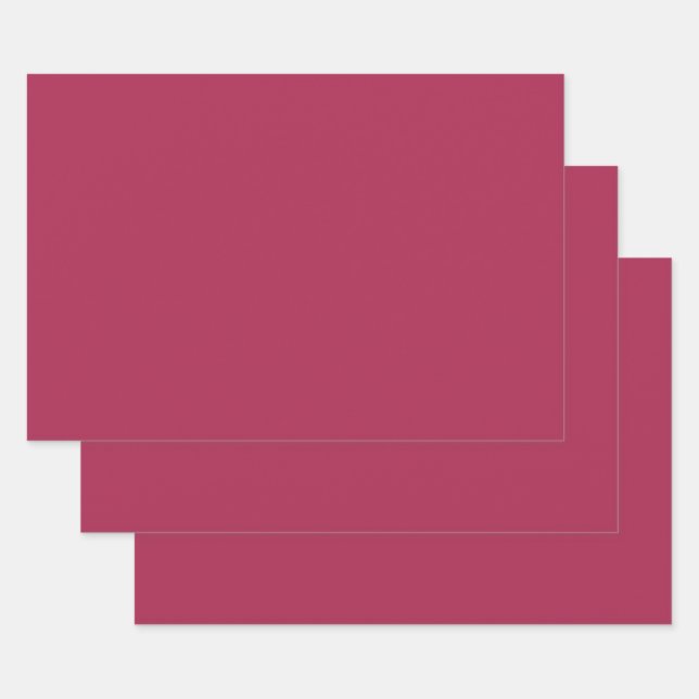 Feuille De Papier Cadeau Amaranth violet (couleur solide) (Lot)