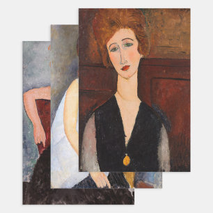 Feuille De Papier Cadeau Amedeo Modigliani - Sélection de chefs-d'oeuvre