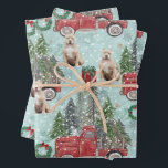 Feuille De Papier Cadeau American bully dog Red Christmas Truck Festive<br><div class="desc">American bully dog Red Christmas Truck Festive aquarelle style design fait un article génial pour ce beau chien de race propriétaires,  amoureux et fans. Obtenez votre aujourd'hui et profitez de la saison de Noël!</div>