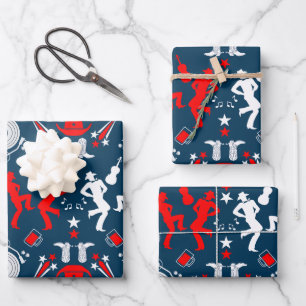 Feuille De Papier Cadeau American Country Music Line Dancing