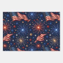 Amérique 250 Motif de drapeau de feux d'artifice p